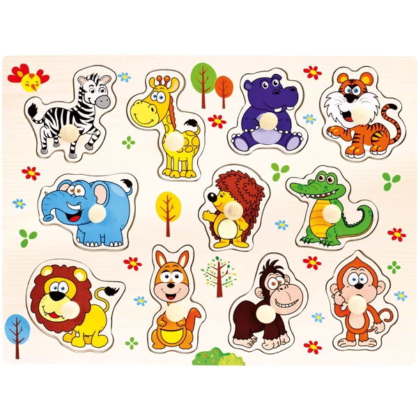 Bino Steckpuzzle Wildtiere 1 Bino Steckpuzzle Wildtiere