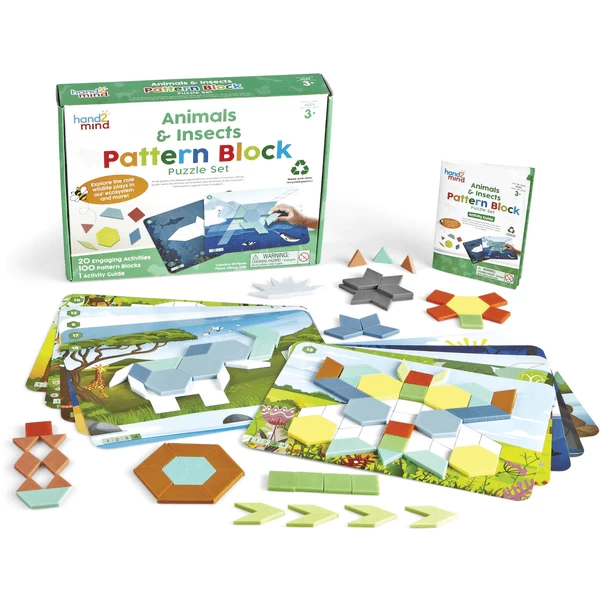 Learning Resources® Tier Und Insekten Pattern Block Puzzle 1 Learning Resources® Tier Und Insekten Pattern Block Puzzle